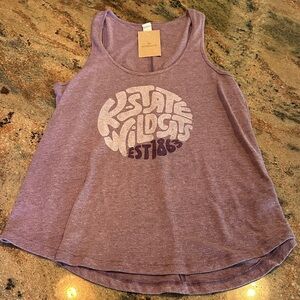 Purple Graphic Tank Top